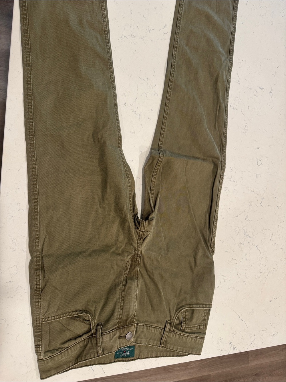 Woolrich Olive Green Chinos - Straight Casual Fit